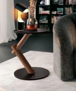 Mesa de Apoio Wood - Preto/Naturale