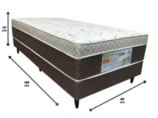 Cama box Light Sealed Solteiro - 88x188x48 - Imagem 2