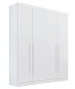 Guarda-Roupa Da Vinci Plus 4 portas e 3 gavetas - Branco