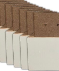 Kit com 8 pés madeira - Branco