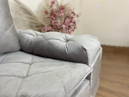 Sofá 3 lugares Berlim 2.00m - Capuccino Veludo - Imagem 4