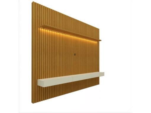 Home Nobre com Nicho 85" - Naturale/Off White - Imagem 2