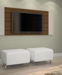 Painel Jaspe 42" - Rovere/Off White