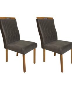 Conjunto Cadeiras Genova 2 unidade - Cinamomo/Marrom