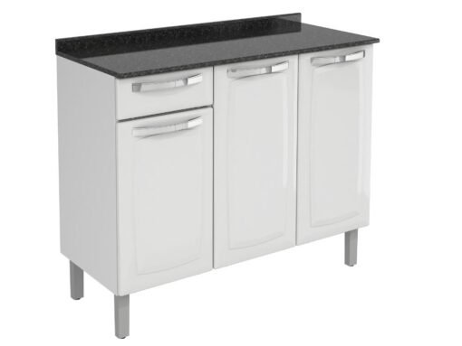 Cozinha Completa Rose 3 peças Aço - Branco - Imagem 6