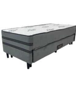 Cama Box Prestige Solteiro com Auxiliar Molas Ensacadas  - 88x188x46