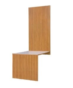 Mesa de Jantar Cancún 1.20x0.90 - Cinamomo Ripado/Off White