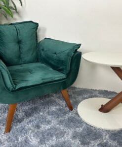 Poltrona Opala - Verde Veludão