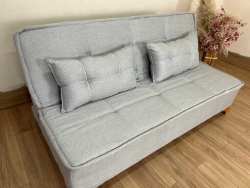 Sofá Cama Zayn 1.86m - Cinza Linho - Imagem 6