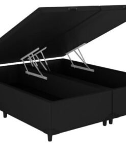 Base Box Baú Classic Queen - Preto Corino