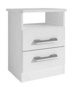 Mesa de cabeceira Firenze 2 gavetas - Branco