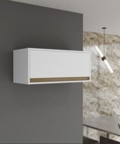 Armário de Cozinha Aéreo Geladeira Barcelona - Branco