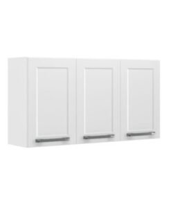 Armário de Cozinha Aéreo Triplo Florença Aço 1,05 - Branco