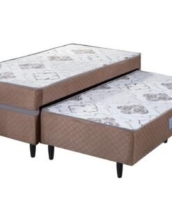 Cama Box Açucena Solteiro com Auxiliar Ortopédica  - 88x188x46