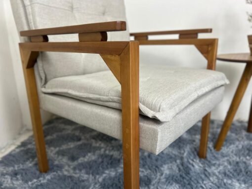 Poltrona Belissima - Cappuccino linho - Imagem 3