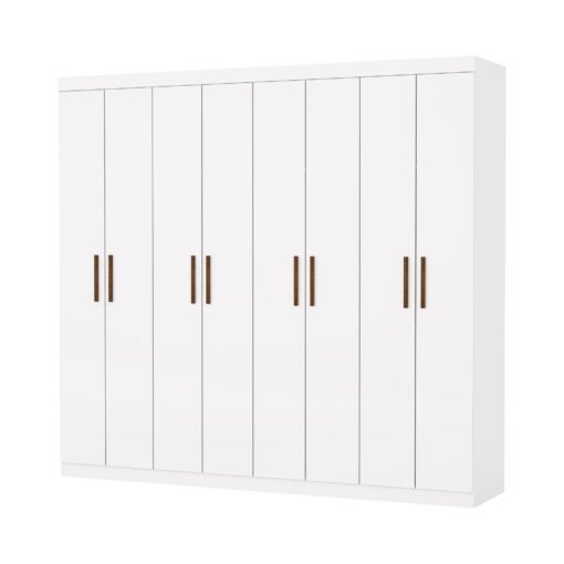 Guarda-Roupa Rubi 8 Portas e 4 Gavetas -  Branco - Imagem 2