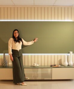 Home Suspenso até 85″ Soberano Reflecta 230 Off White/Verde Floresta – GELIUS