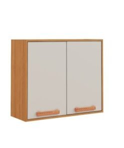 Armário de Cozinha Aéreo Nápoles 0,80m  - Cinamomo/Off White