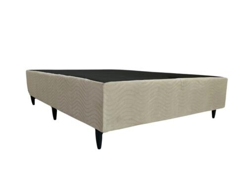 Base box Sommier camurça bege - 138x188x30