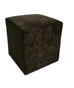 Puff quadrado - Marrom Suede