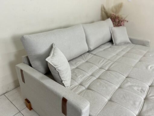 Sofá Cama/Retrátil Chicago 2.20m - Bege Linho - Imagem 7