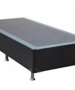 Base Box Silmer Solteiro Corino Preto - 88x188x26