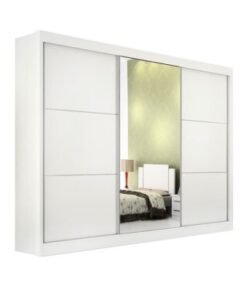 Guarda-Roupa Los Angeles 3 portas e 6 gavetas - Branco