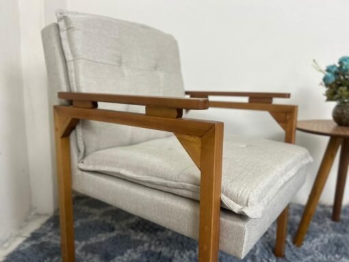Poltrona Belissima - Cappuccino linho - Imagem 4