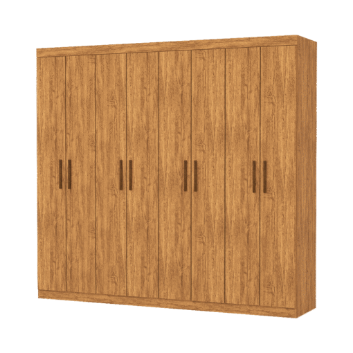 Guarda-Roupa 8 Portas Rubi 2,08 m(Sem Espelho)Cinamono - CARIOCA MÓVEIS - Imagem 2