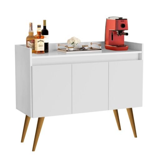 Buffet 3 Portas Gold Branco/Mel/Branco – MÓVEIS PRIMUS - Imagem 8