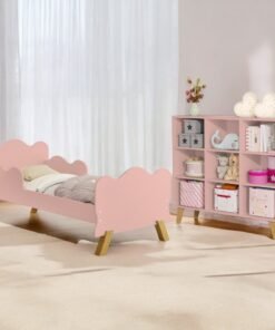 Mini Cama Juvenil Angel + Organizador Ceci Rosé - MADEC/VJ MÓVEIS