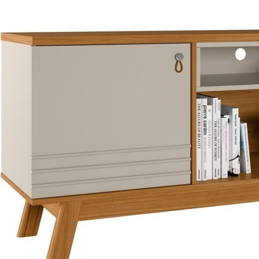 Rack até 75" Colorado Nature/Off White - LINEA BRASIL - Imagem 3