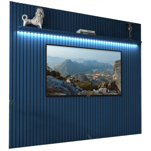 Painel até 85″ Nobre Ripado 230 Azul – GELIUS - Imagem 3