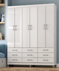 Guarda-Roupa 6 Portas Paraty 3690 1,50 m Branco - FELLICCI