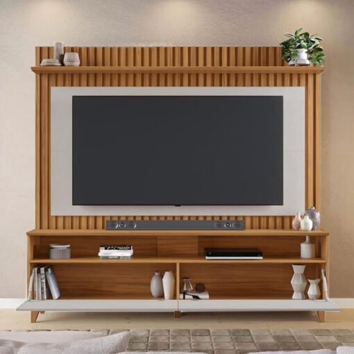 Home NT 1340 Freijó/Off Ripado TV até 65 Polegadas Larg. 1.83m - Notável - Imagem 2