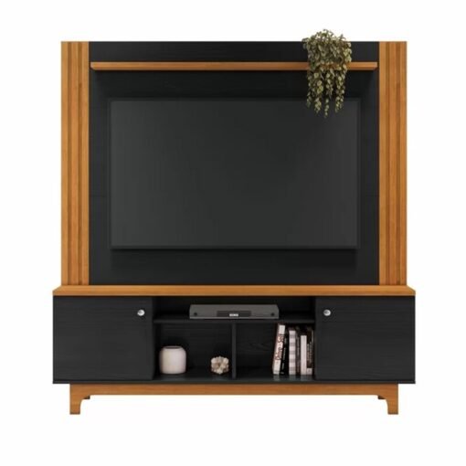 Home Bálsamo Cinamomo/Preto C/ Detalhe Ripado TV até 65 Polegadas Larg. 1.50m - JCM - Imagem 5