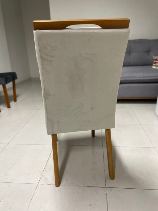 Kit 2 Cadeiras Eliza Bege – HR MOVELARIA - Imagem 2