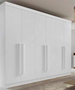 Roupeiro Casal Da Vinci Plus Branco 6 Portas 6 Gavetas 100% MDF Larg. 2.75m - D Doro