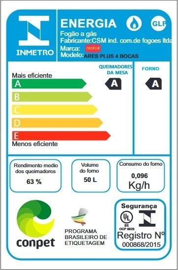 Fogão 5 Queimadores Smart Glass Preto – REALCE ELETRODOMÉSTICOS - Imagem 6
