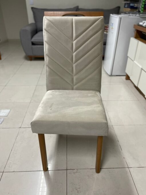 Kit 2 Cadeiras Eliza Bege – HR MOVELARIA - Imagem 4