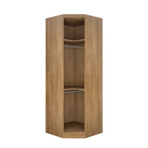Modulado 1 Roupeiro Moderni 4 Pts +  2 Criado Rizon + 1 Canto Oblíquo Rizon  + 1 Aéreo 3 portas Rizon Cumaru/Fendi Novo Horizonte - Imagem 9