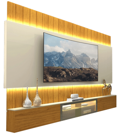 Home Suspenso até 85″ Soberano Reflecta 260 Naturale/Off White – GELIUS - Imagem 2