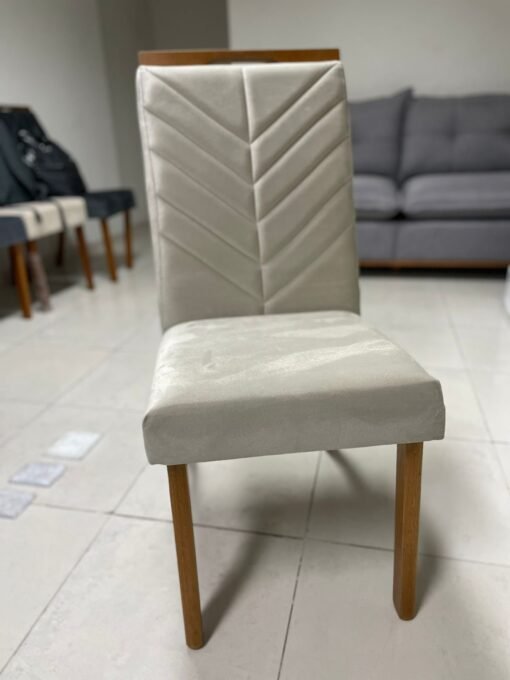 Kit 2 Cadeiras Eliza Bege – HR MOVELARIA - Imagem 3