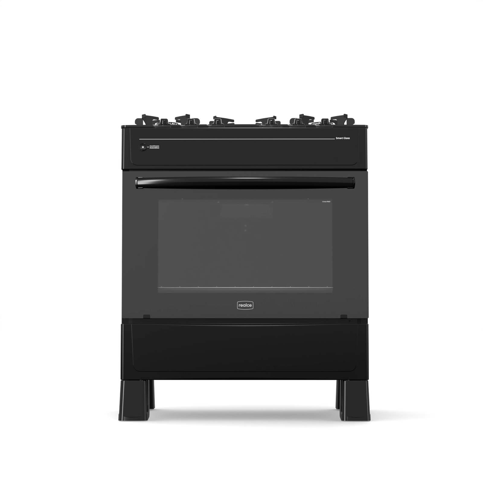 Fogão 5 Queimadores Smart Glass Preto – REALCE ELETRODOMÉSTICOS - Imagem 5