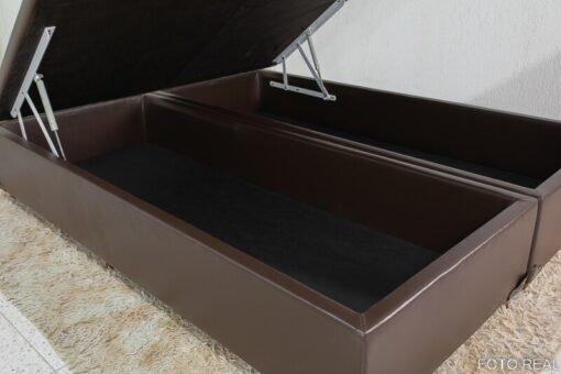 Base Box Baú Queen Prime 158x198x43 Korino Café SE - Imagem 3
