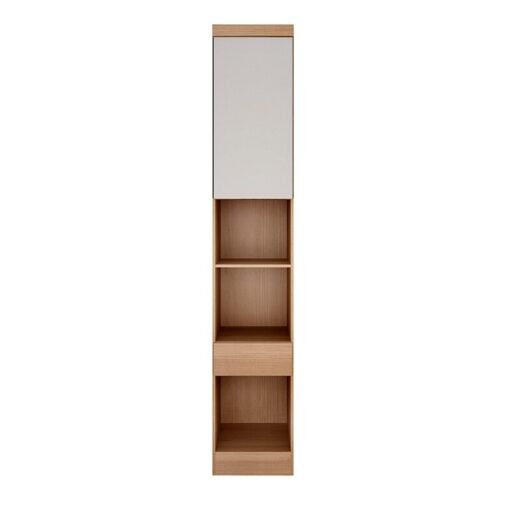 Modulado 1 Roupeiro Moderni 4 Pts +  2 Criado Rizon + 1 Canto Oblíquo Rizon  + 1 Aéreo 3 portas Rizon Cumaru/Fendi Novo Horizonte - Imagem 6