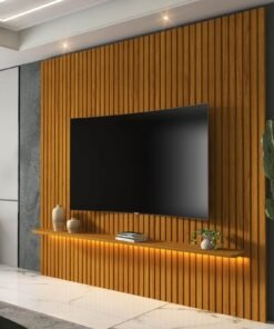 Painel até 75" Nobre Ripado 185 Naturale - GELIUS