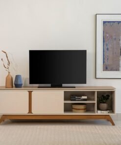 Rack até 70" Istambul Nature/Off White - LINEA BRASIL