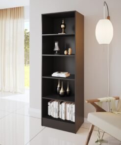 Multiuso Biblioteca Mirage Preto - VIERO MÓVEIS
