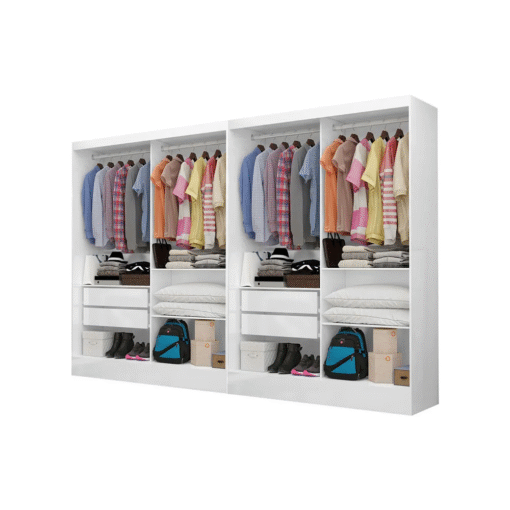Closet 4 Portas Santiago Plus Branco - CARIOCA MÓVEIS - Imagem 5